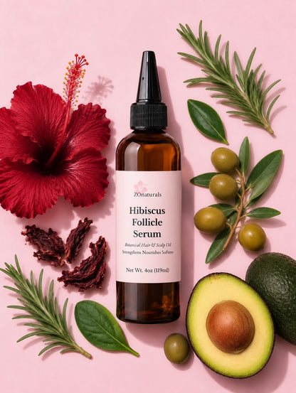 HIBISCUS HAIR GROWTH BUNDLE w/ 4OZ OIL