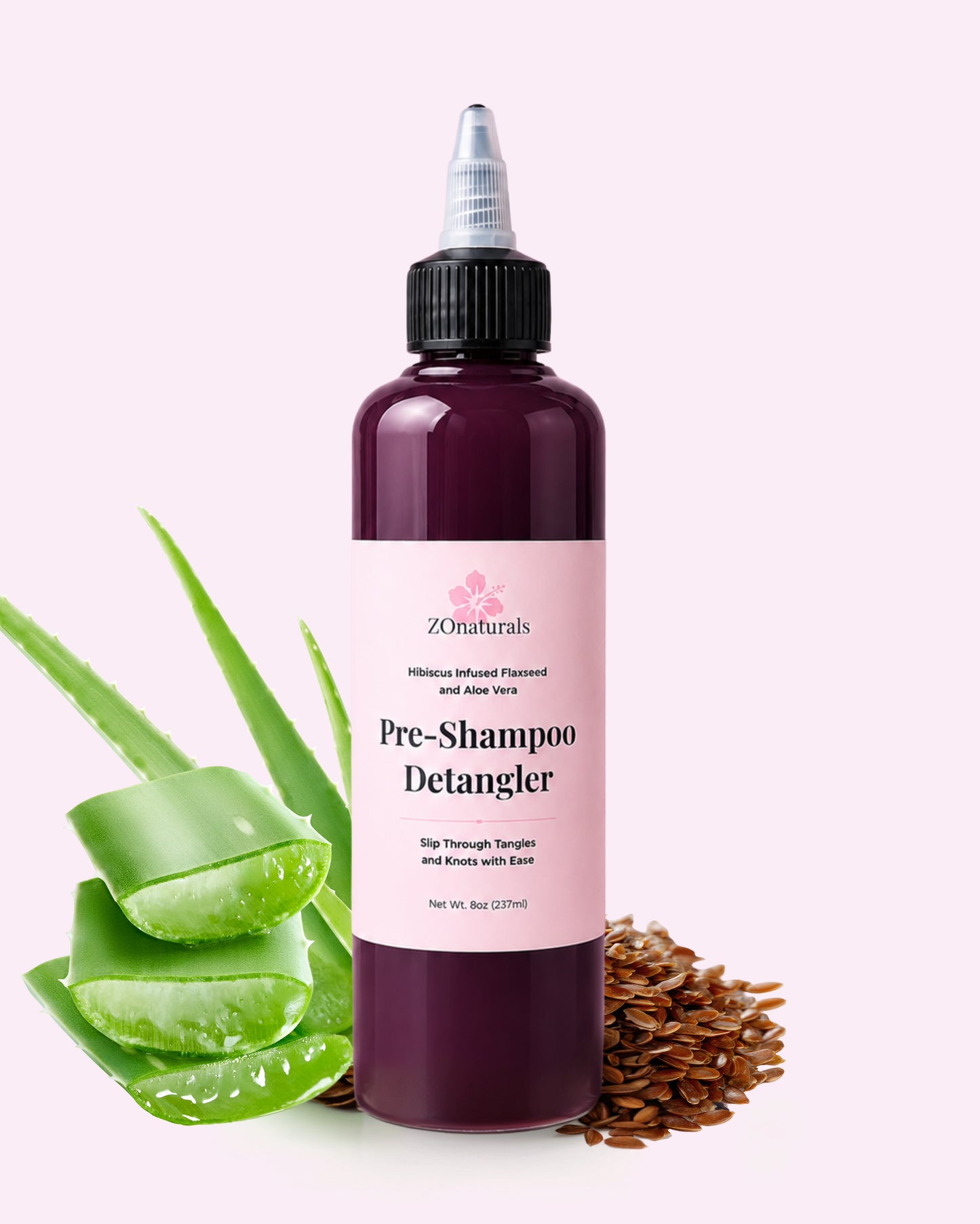 Flaxseed & Aloe Vera Pre-Shampoo Detangler 8OZ