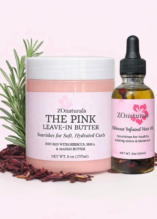 HIBISCUS HAIR GROWTH BUNDLE w/ 2OZ OIL