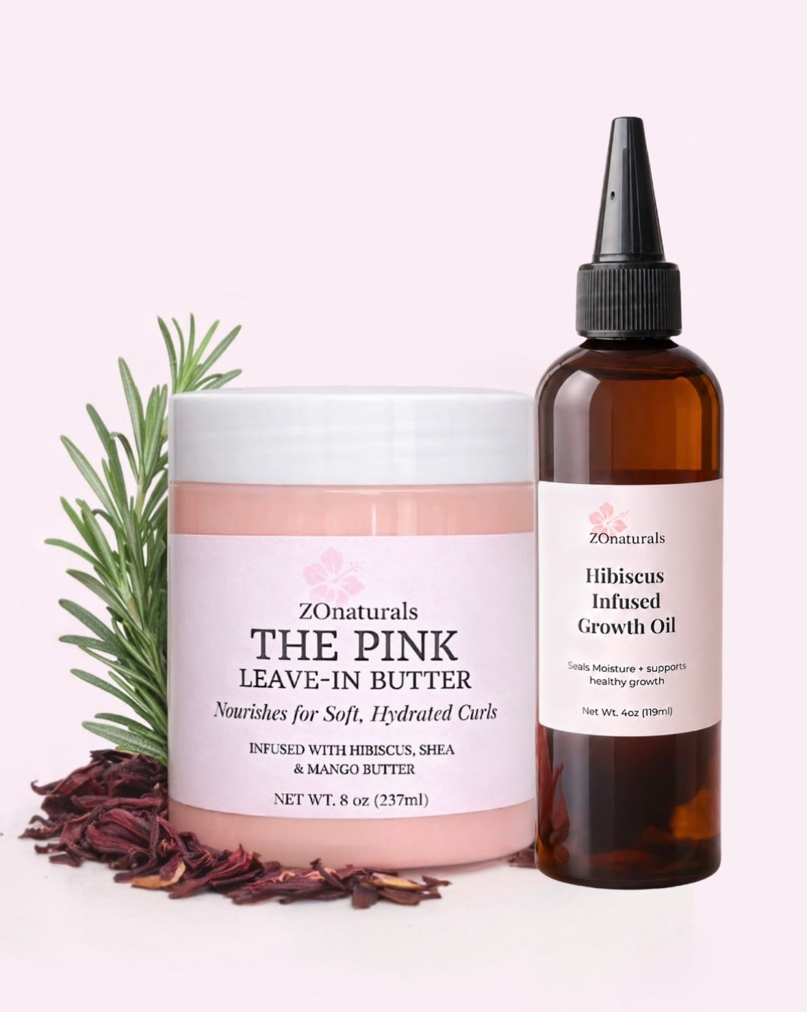 HIBISCUS HAIR GROWTH BUNDLE w/ 4OZ OIL
