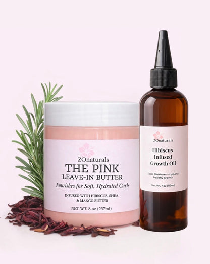 HIBISCUS HAIR GROWTH BUNDLE w/ 4OZ OIL