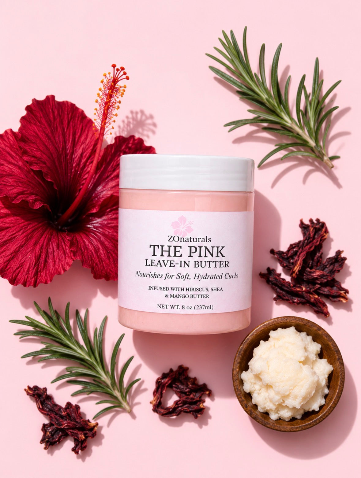 HIBISCUS HAIR GROWTH BUNDLE w/ 4OZ OIL – ZOnaturals