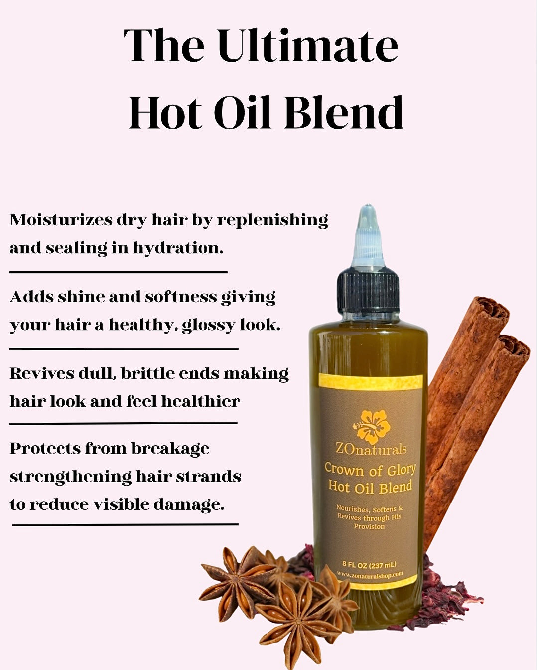 Crown of Glory Hot Oil Blend 8OZ