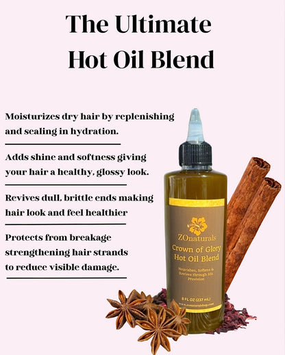 Crown of Glory Hot Oil Blend 8OZ