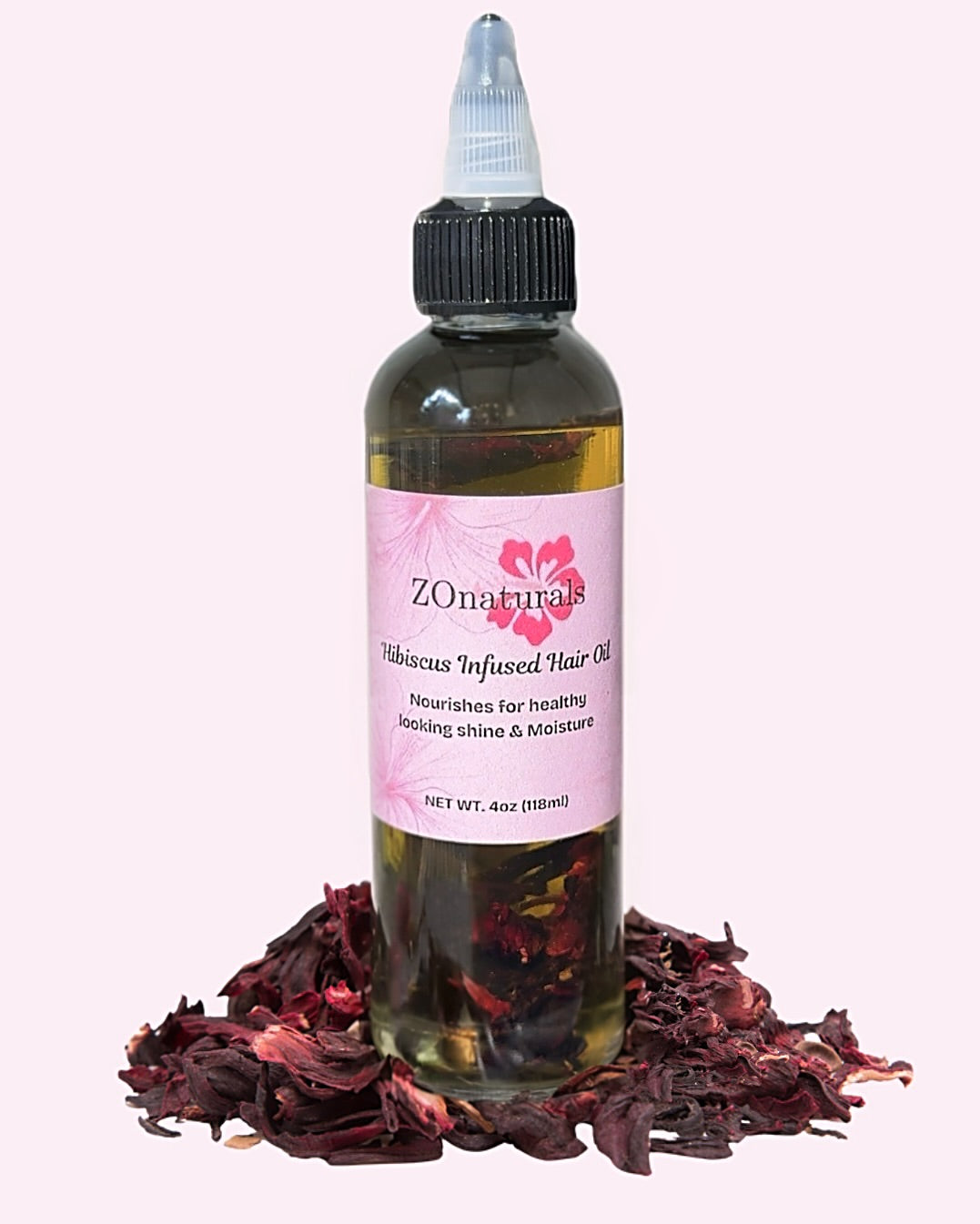 HIBISCUS INFUSED HAIR OIL 4OZ