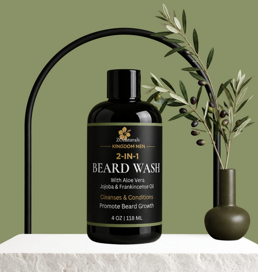 Kingdom Men 2-in-1 Hydrating Beard Wash – Cleanse & Condition